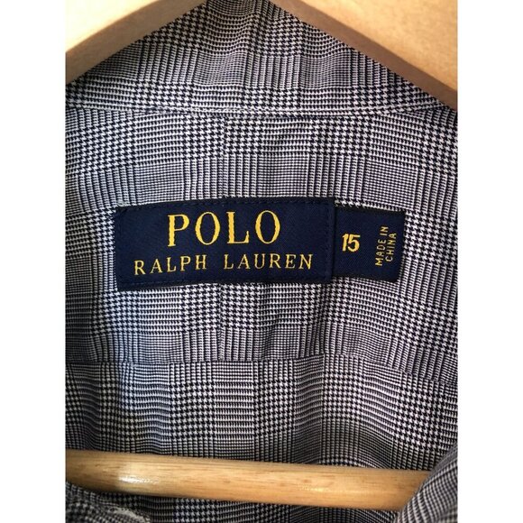 Polo Ralph Lauren Long Sleeve Button-Down Dress Shirt Mens Size 15 Wedding Guest - Picture 3 of 8